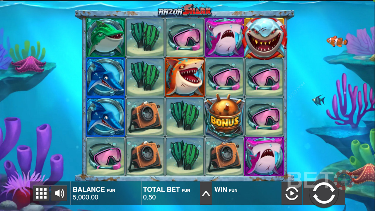 Razor Shark pokie game