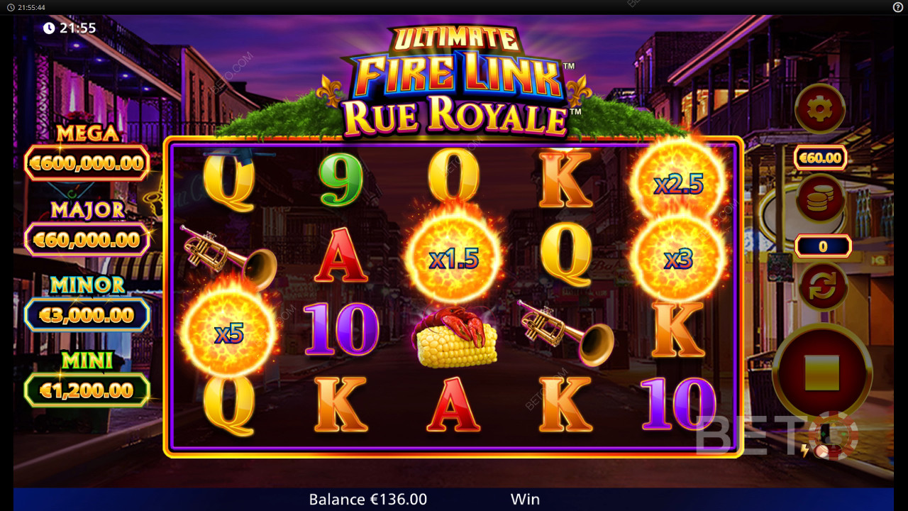 Ultimate Fire Link Rue Royale Review by BETO Pokies