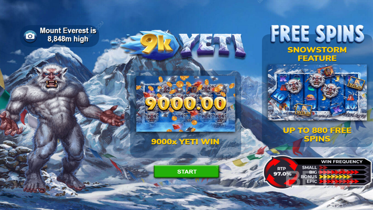 Chase a top payout over 9,000x your wager, mate