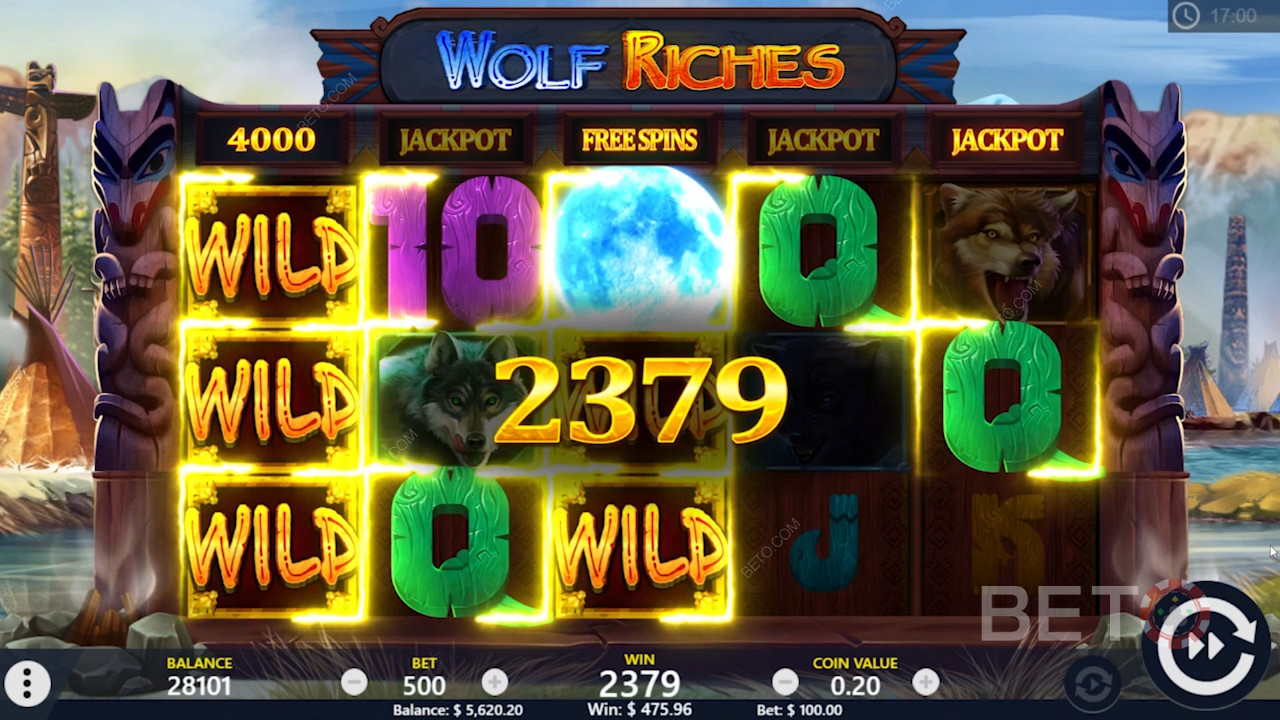 Bonus Rounds and Wild Wins in Wolf Riches Online Pokie