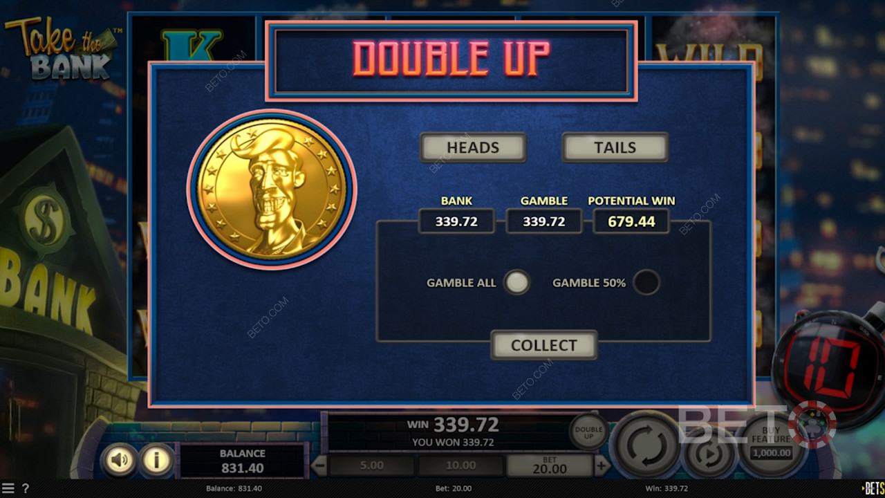 Hitting the jackpot in Take The Bank
