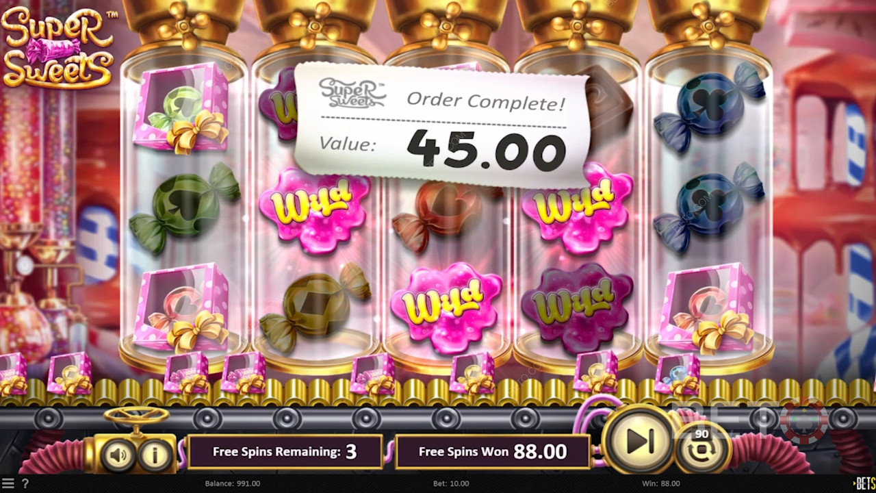 Sticky wilds sweeten the deal in this pokie