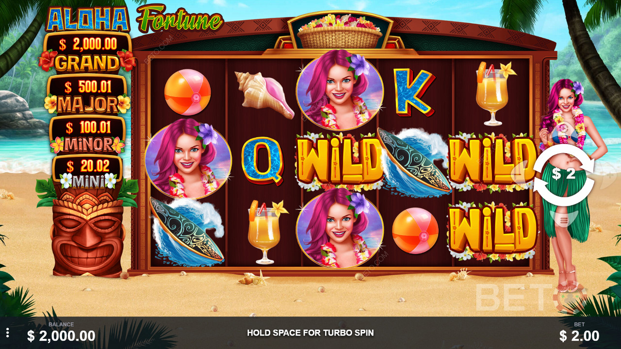 Aloha Fortune boasts a ripper RTP of 96.02%, give it a burl!