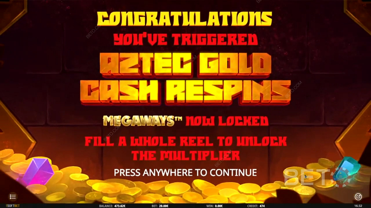 Aztec Gold Ripper Respins in Aztec Gold Megaways