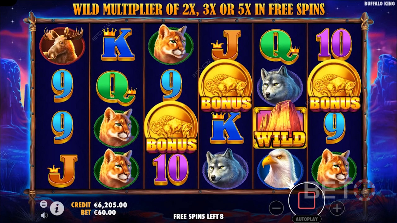 Aussie wildlife pays big in Buffalo King pokie