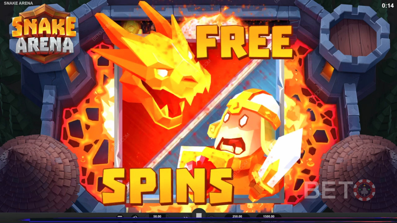 Snag the snake and knight combo to score free spins in this ripper