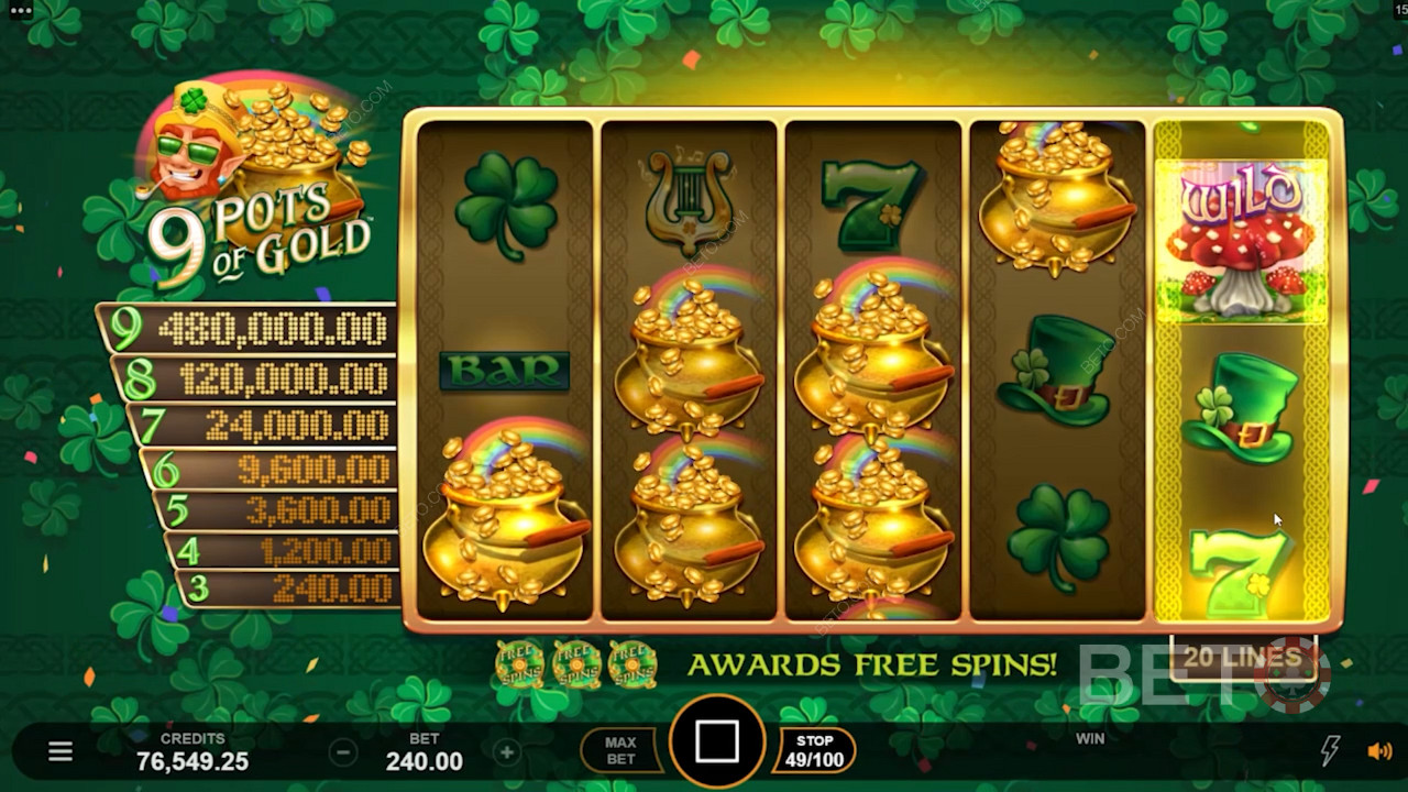Ripper gold pots in 9 Pots of Gold