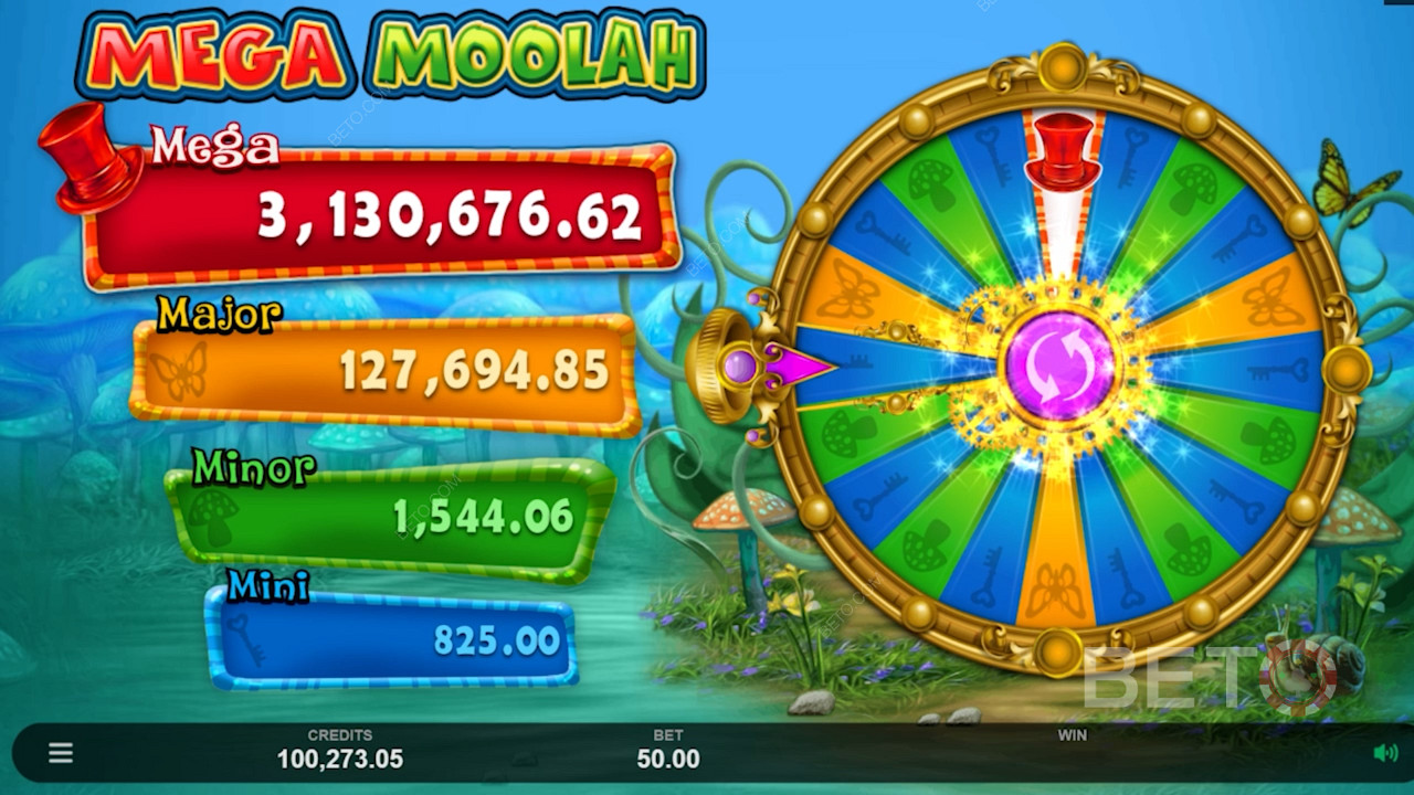 Bonza Bananas: Mega Moolah from Triple Edge Studios - a pokie based on Alice in Wonderland