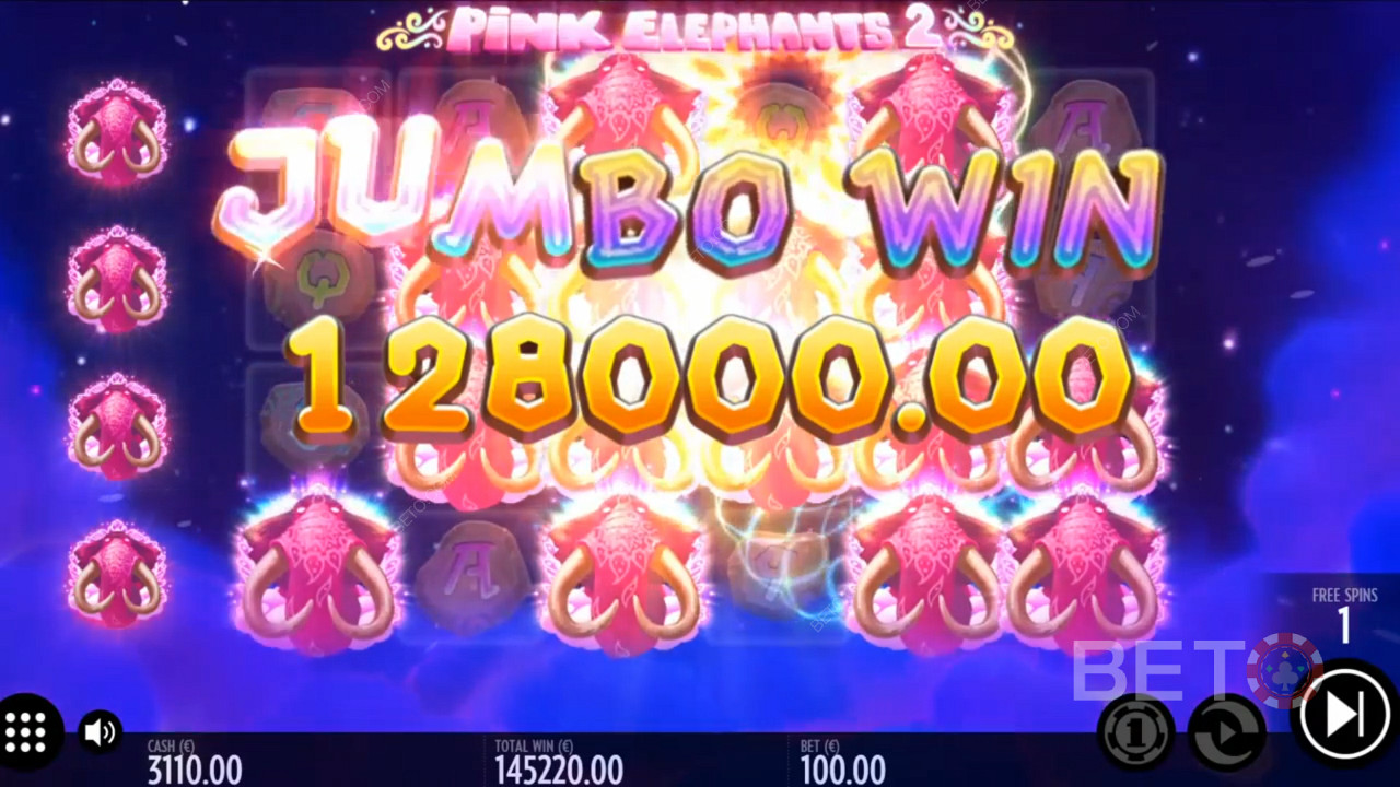 Massive wins await in Pink Elephants 2 pokie