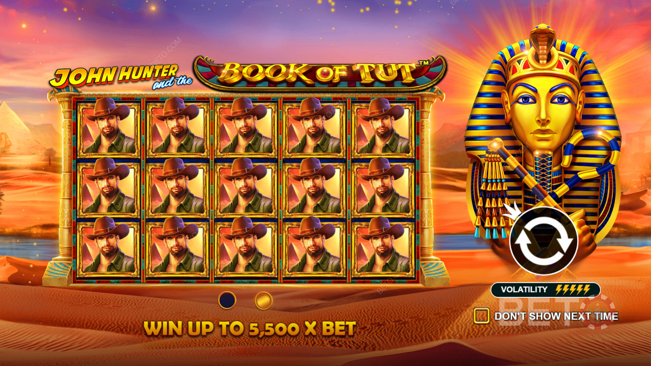 The ripper intro screen of John Hunter And The Book Of Tut
