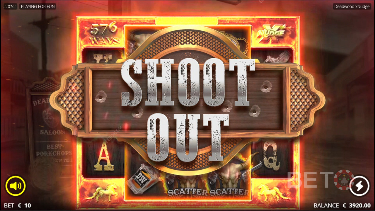 Deadwood Free Spins Bonus Round, Shootout