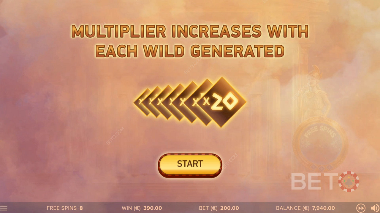 Score free spins with a ripper multiplier up to 20x