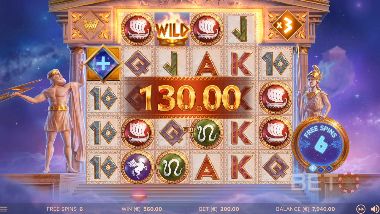 Score massive payouts in the bonus rounds with rising multipliers