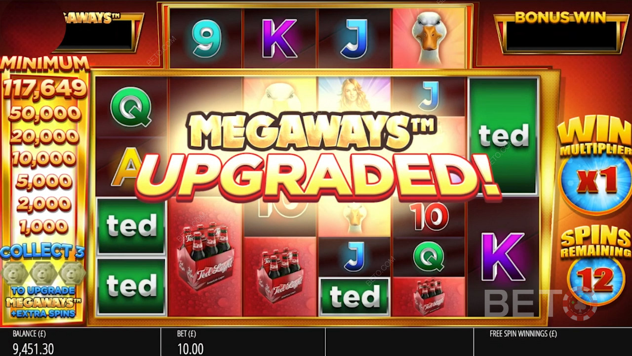 Snag 3 Super Ted symbols in free spins to boost Megaways