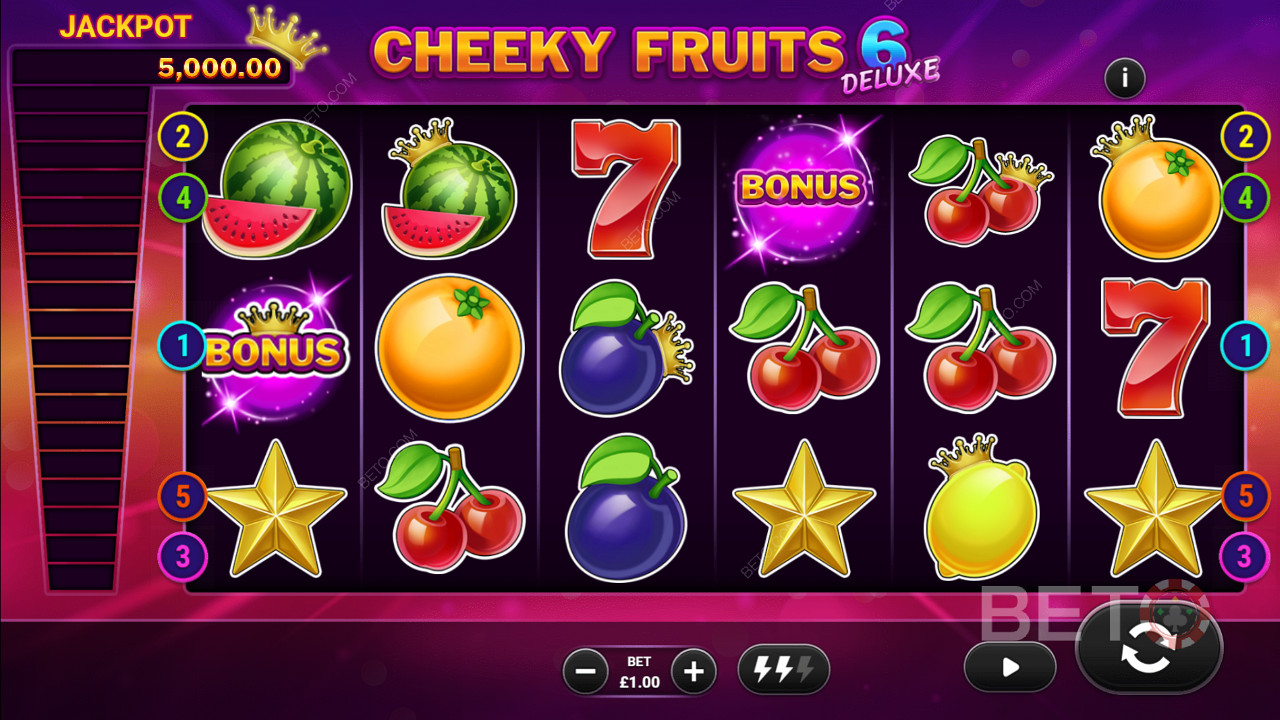 Cheeky Fruits 6 Deluxe  Free Play