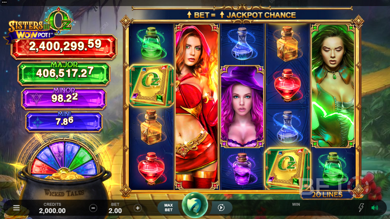 Spin for colossal Progressive Jackpot wins in Oz-themed pokie adventure