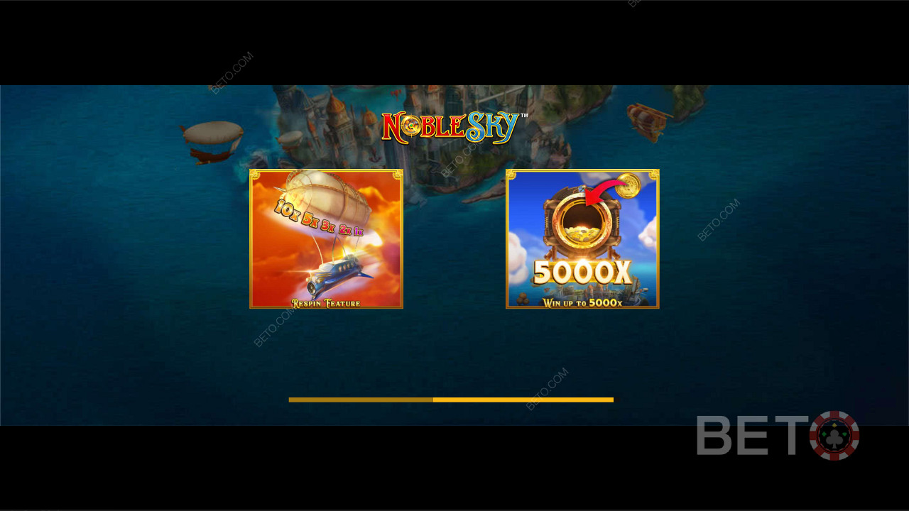 Soar to a 5,000x Top Prize in Noble Sky Pokie