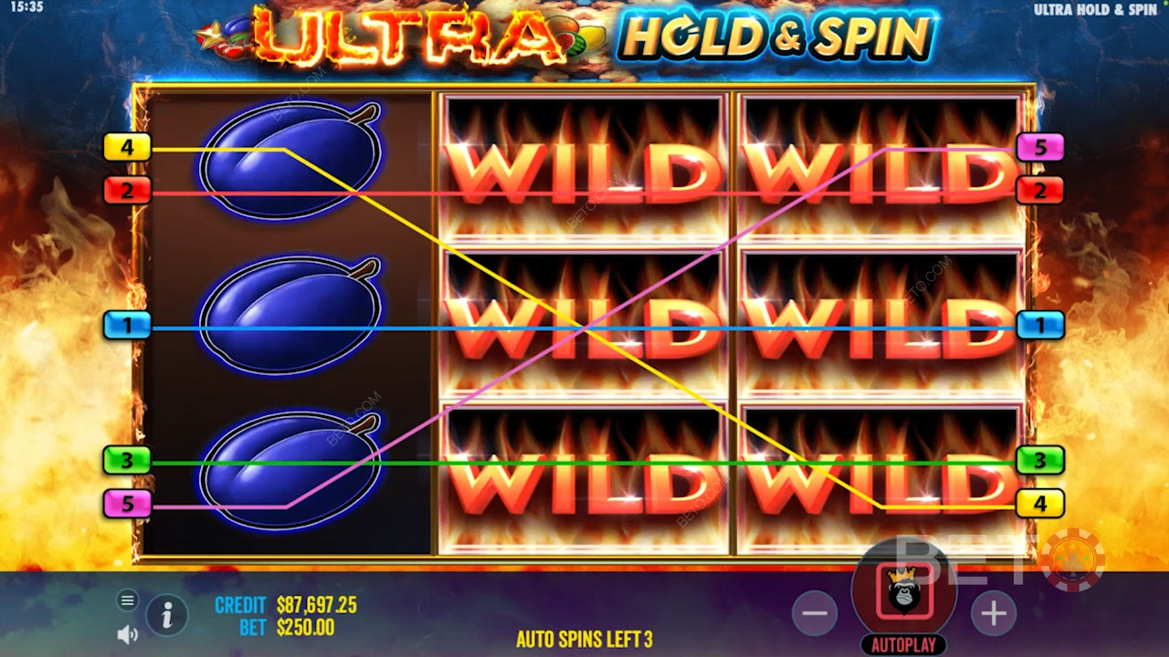 Expanding ripper wilds in Ultra Hold and Spin