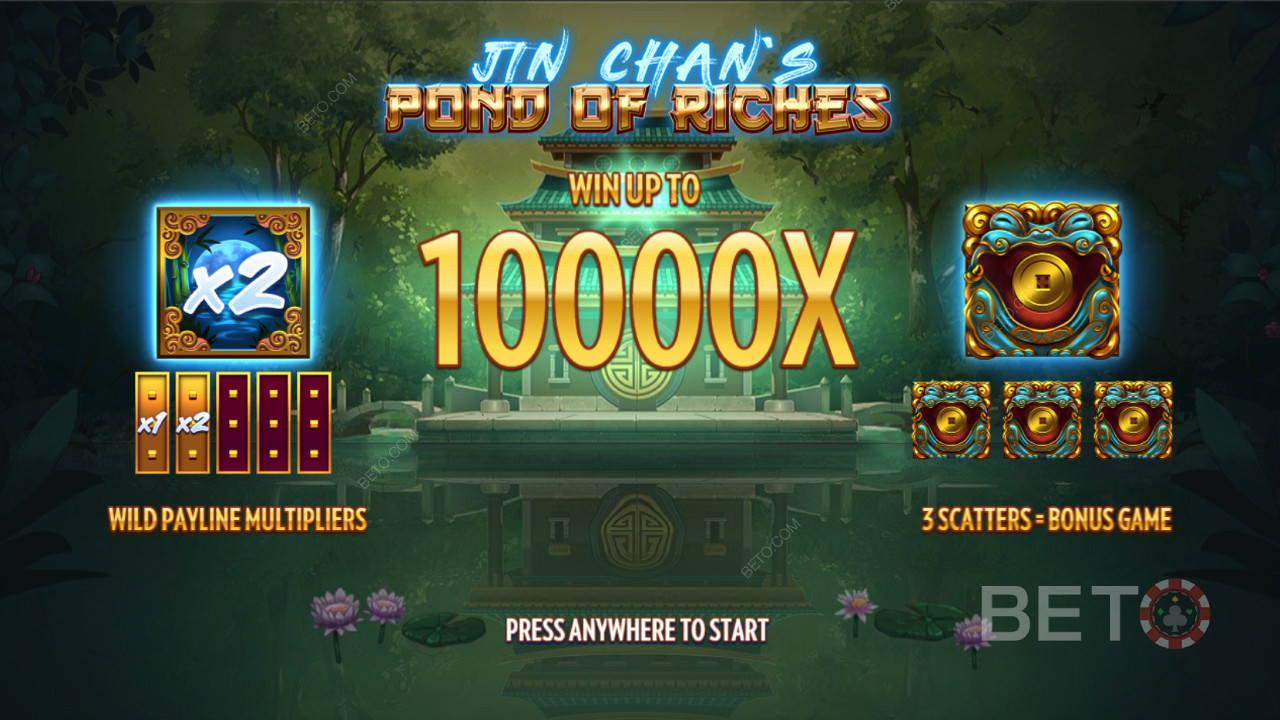 Packed with ripper bonus features, play for a chance to win up to 10,000x the bet