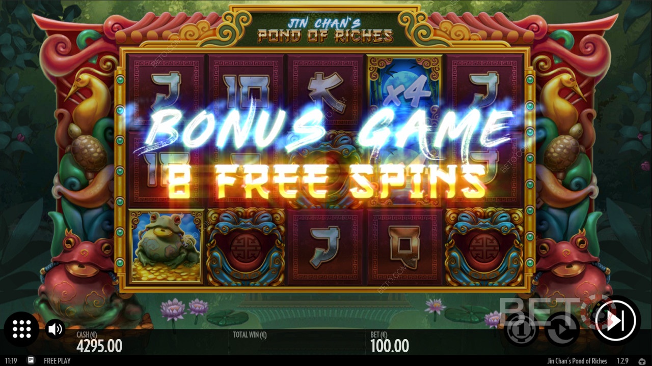 Score up to 16 bonus free spins in the Ripper Bonus Game