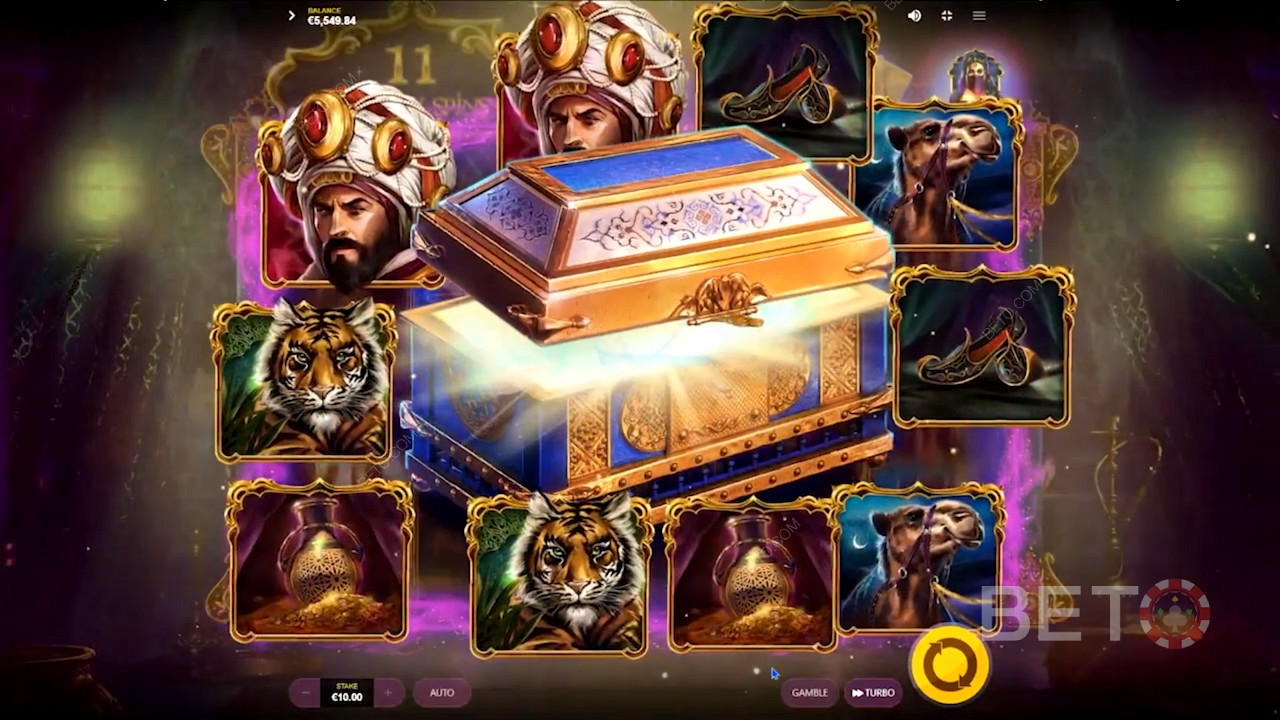 Fill the magic lamp and unlock ripper bonus features
