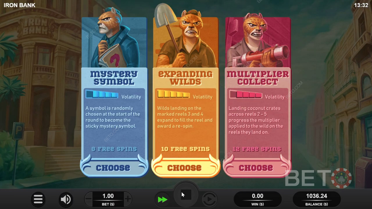 Pick your preferred bonus spins style