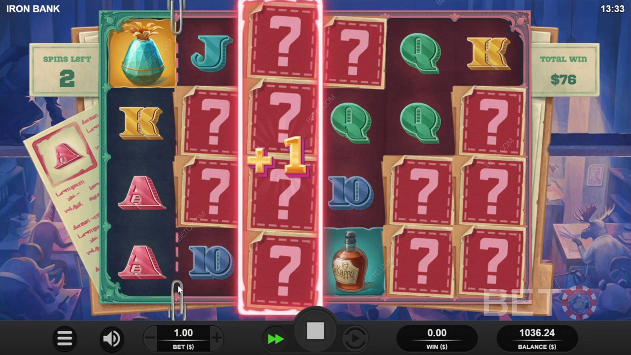 Ripper bonus rounds in Iron Bank pokie