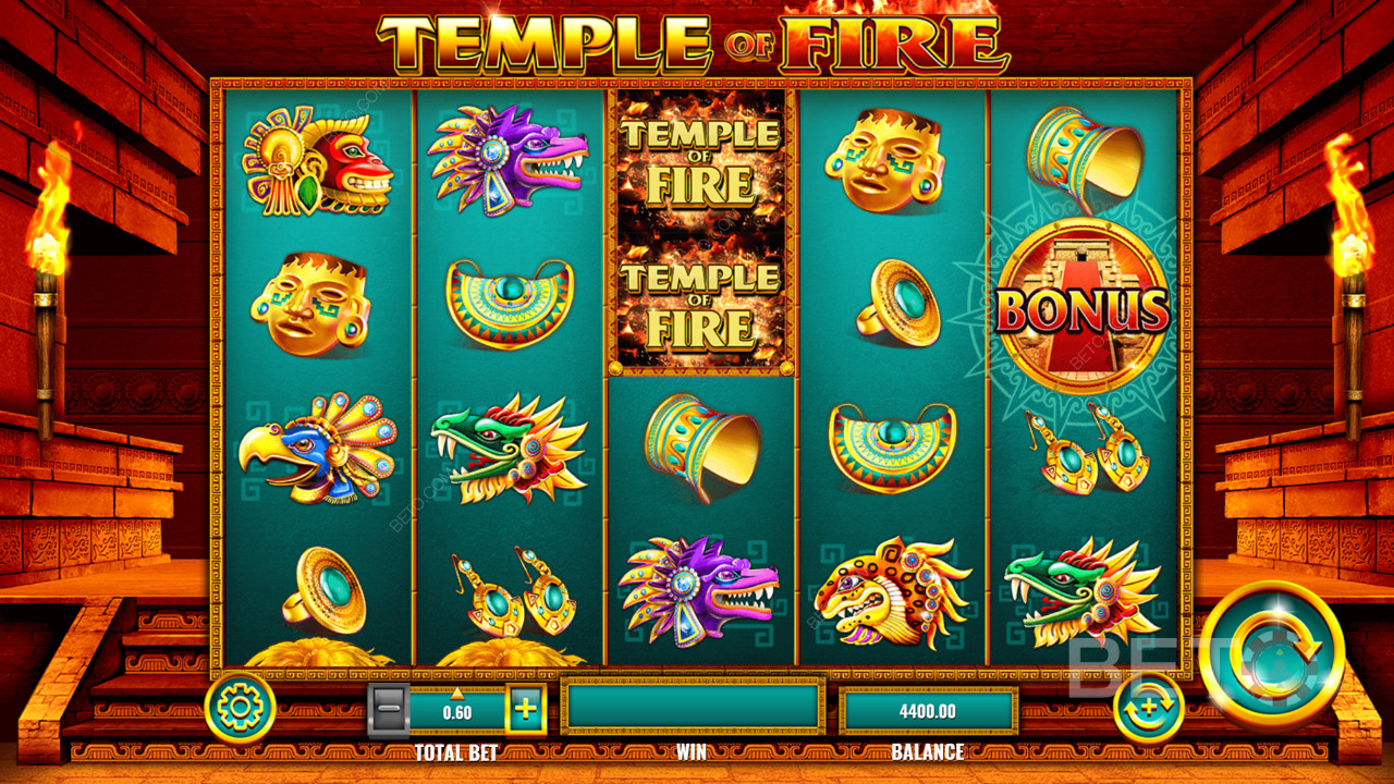 Temple of Fire pokie game
