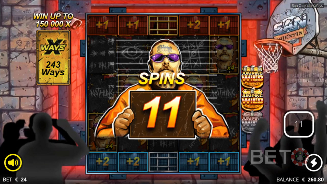 Bonus Rounds in San Quentin Pokie Game