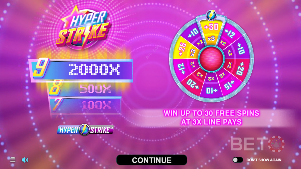 Intro screen of Hyper Strike