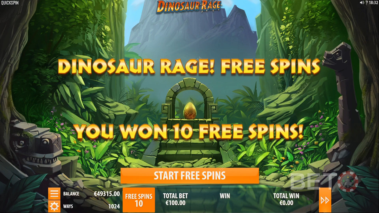 Snag Free Spins in Dinosaur Rage