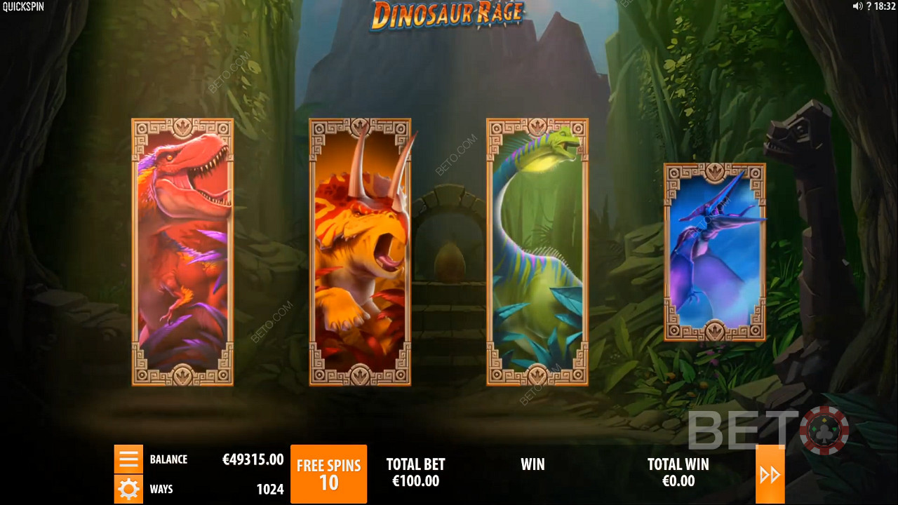 Evolving Symbols in Dinosaur Rage