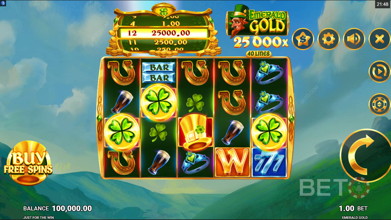 Emerald Gold online pokie