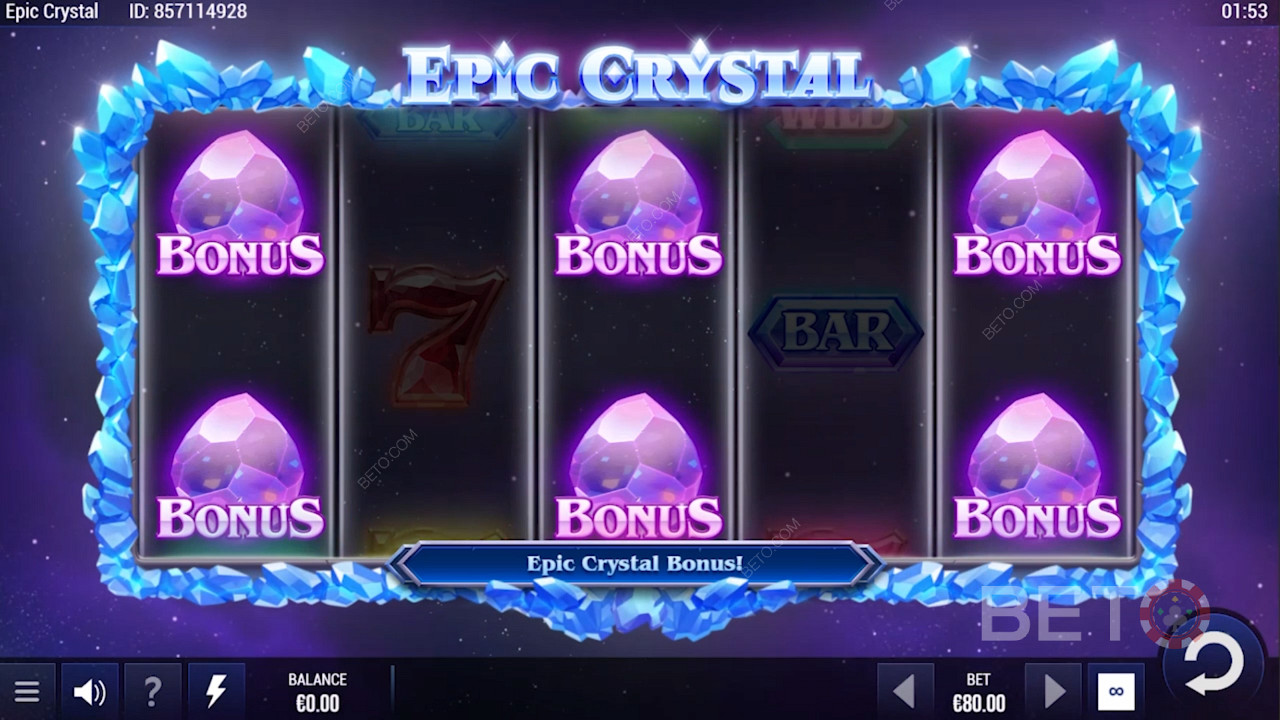 Triggering the Feature Game in Epic Crystal