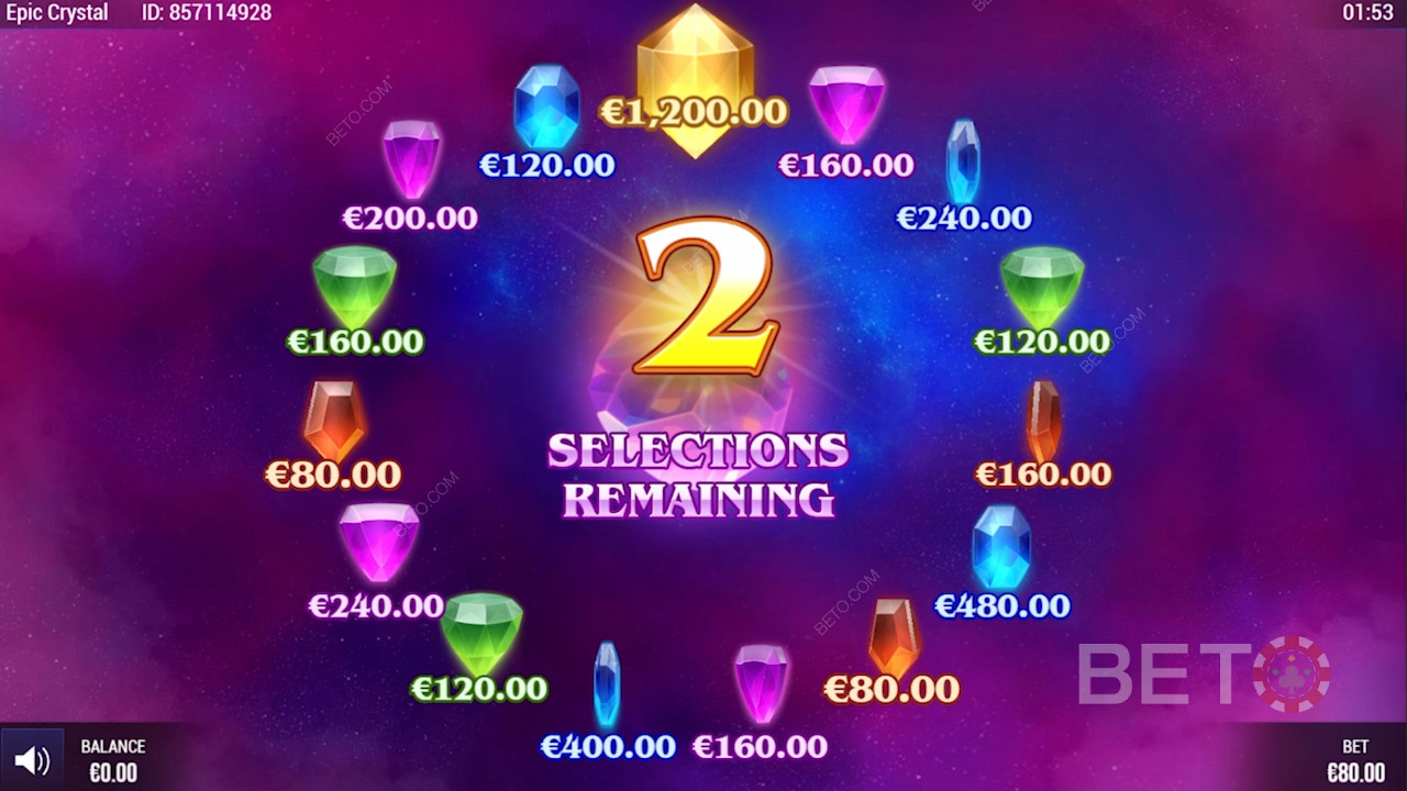 Spin the Bonus Wheel in Epic Crystal