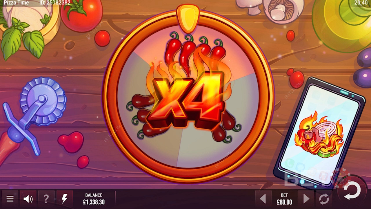 Tasty multipliers in Pizza Time