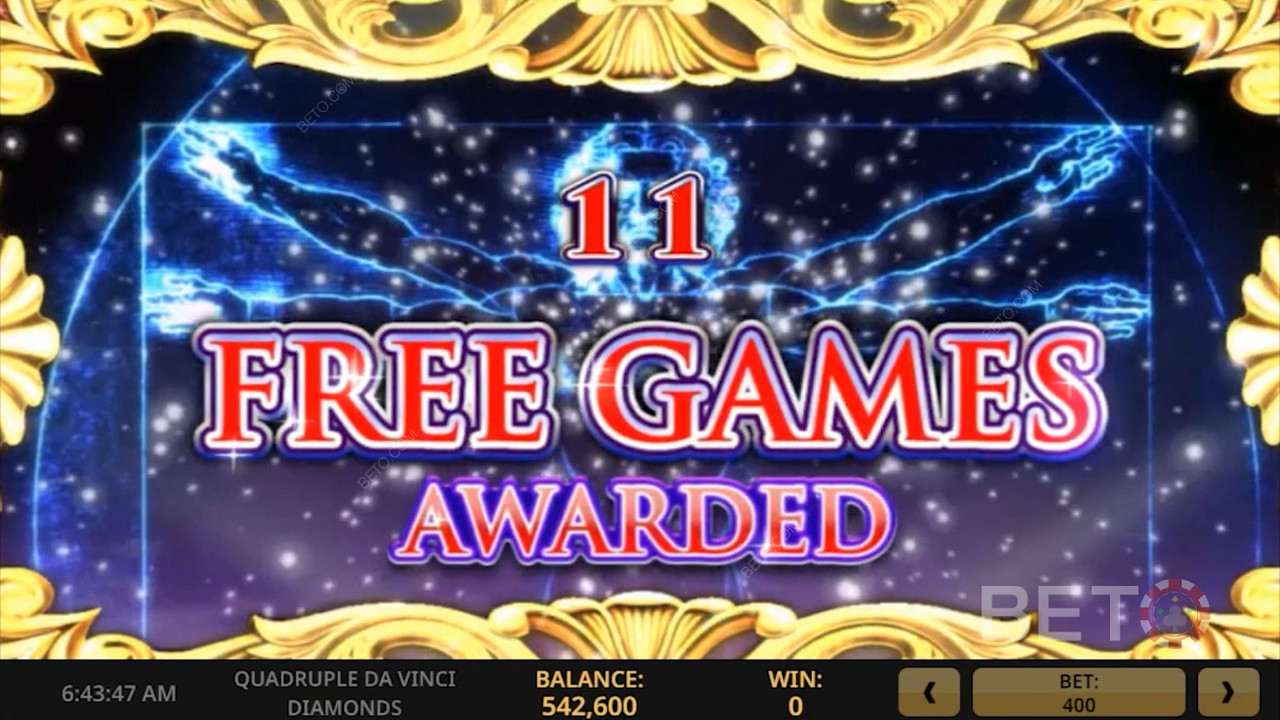 Score 3 Scatters for Free Spins bonus round