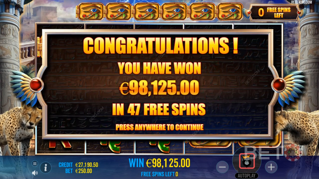 Score heaps of free spins in Eye of the Storm pokie game