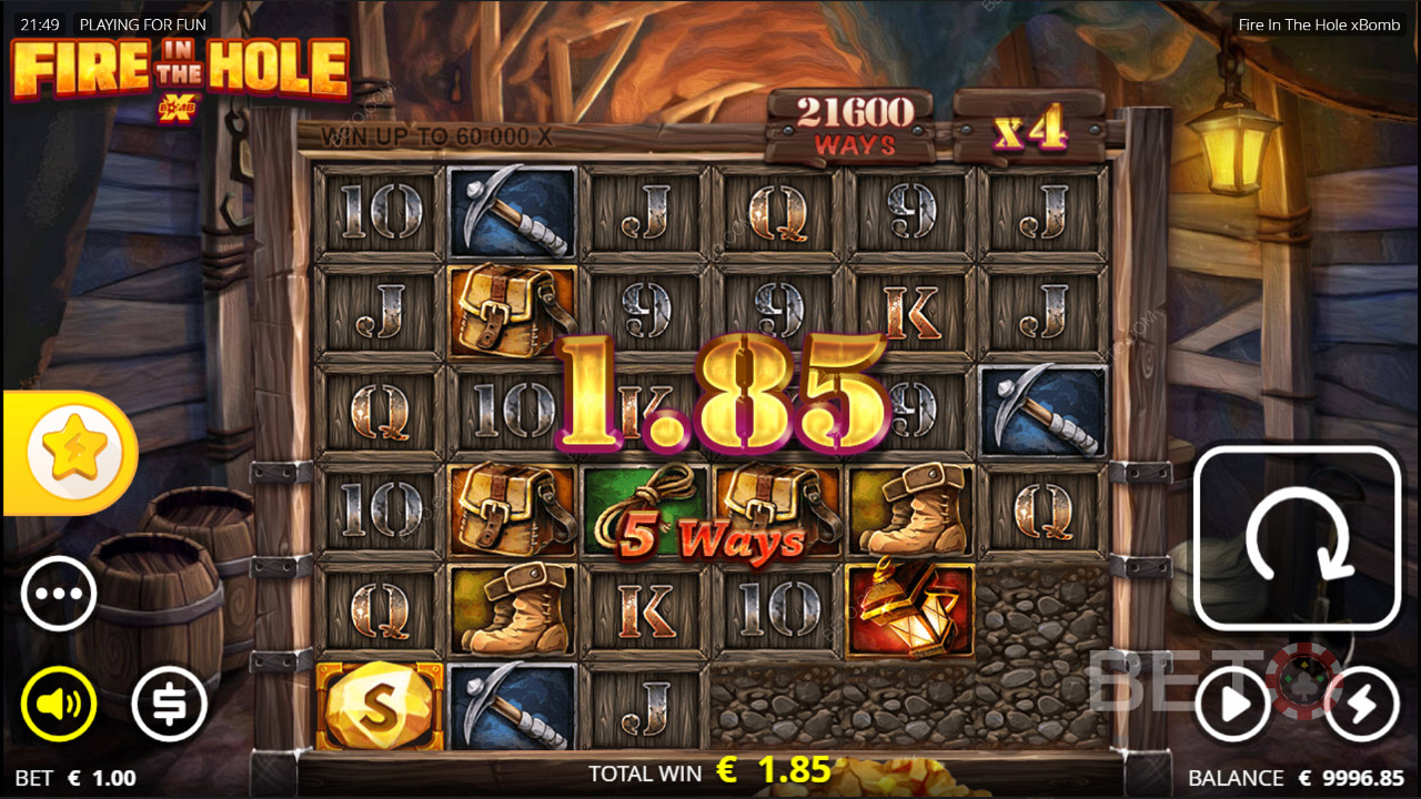 Rack up consecutive wins for bigger payouts, mate