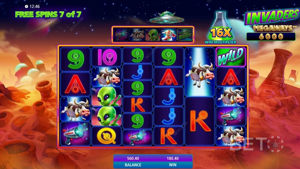 WMS - Invaders Megaways pokie offers top payout of 75,798x