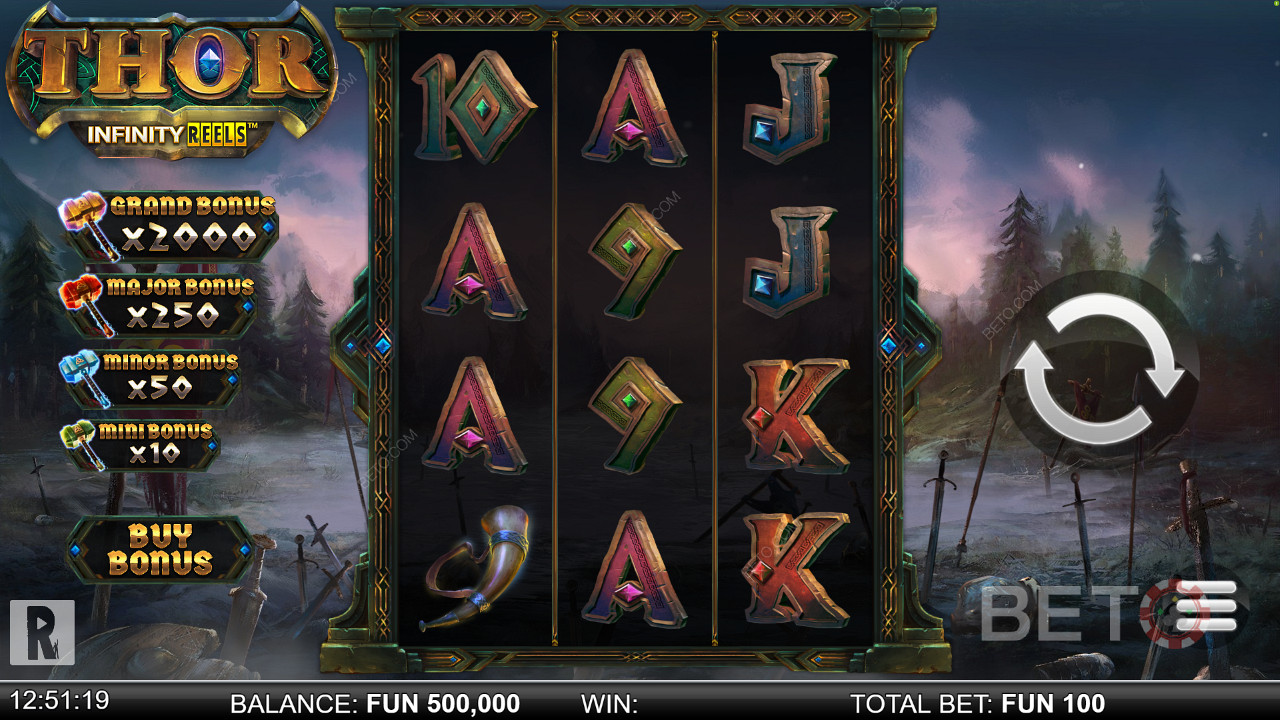 Thor Infinity Reels online pokie