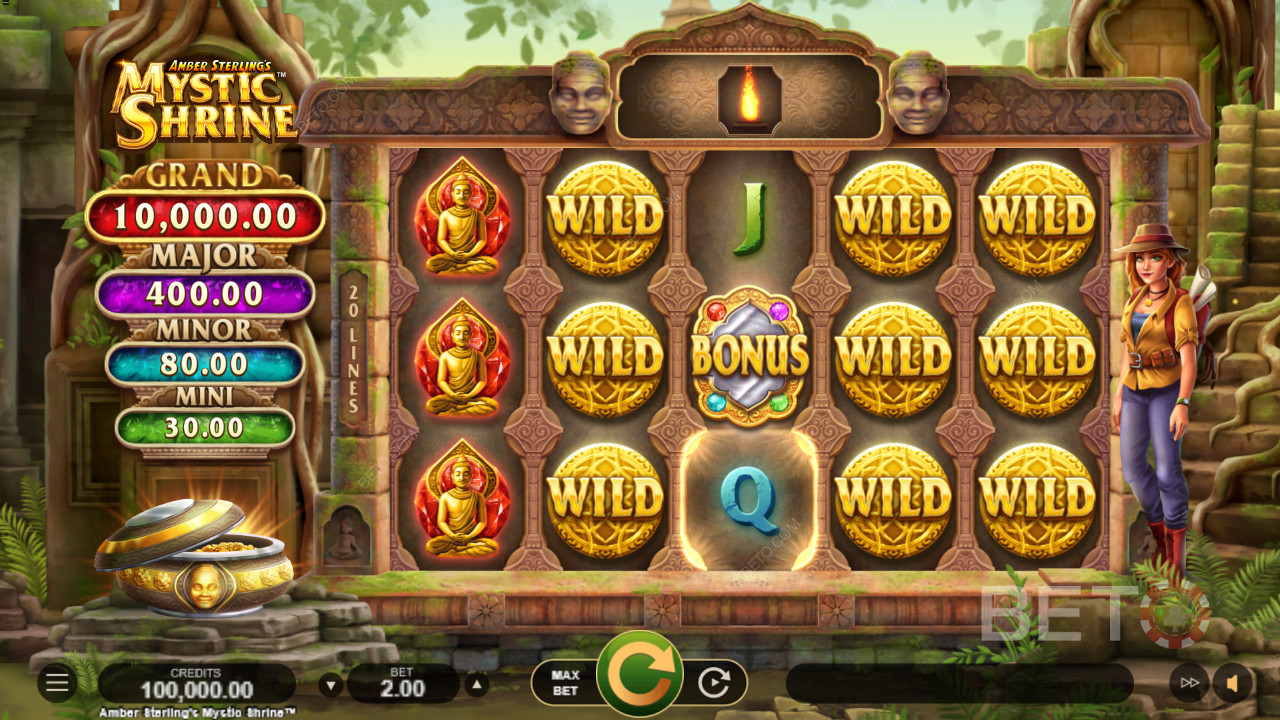 Score heaps of Wilds for ripper payouts in Amber Sterling