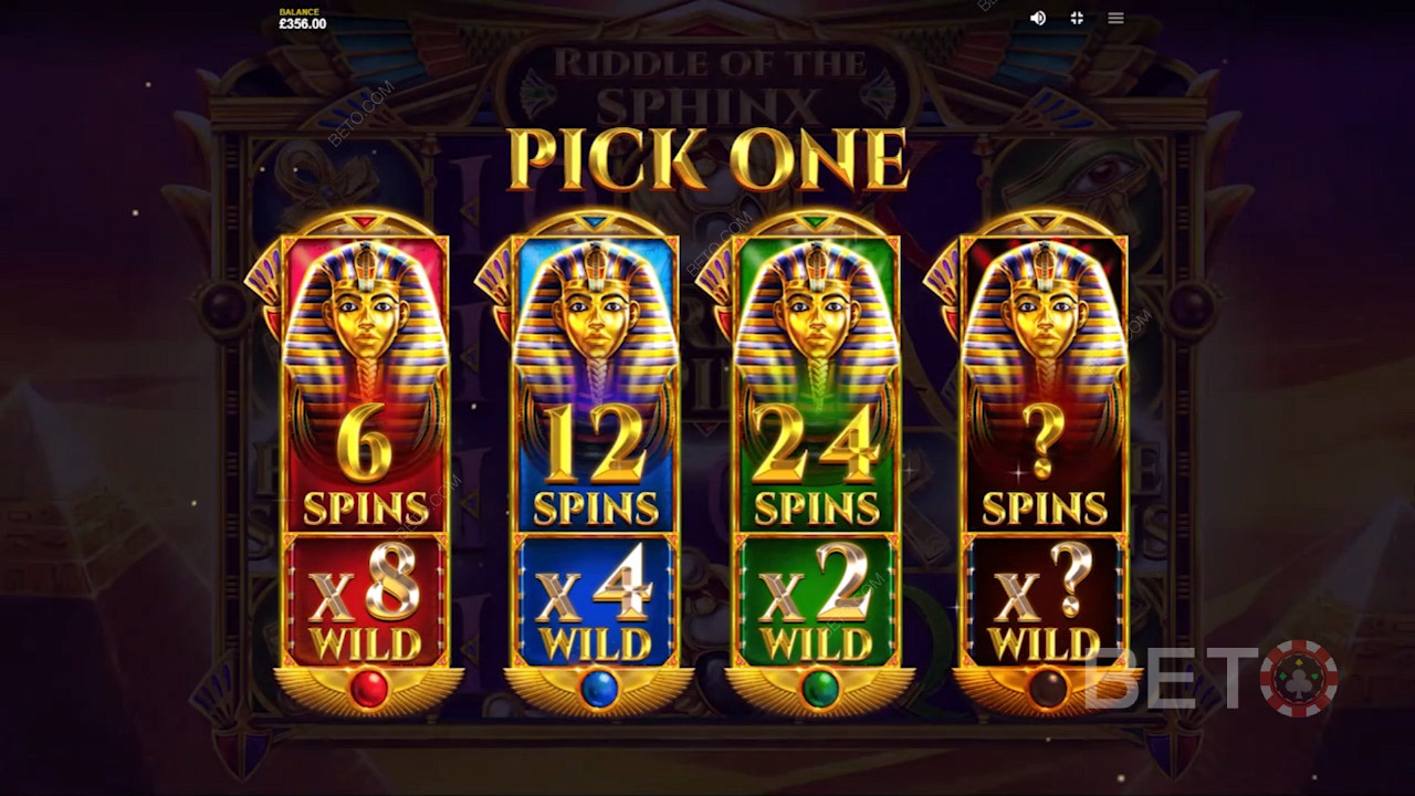 Mystery wilds in Riddle Of The Sphinx