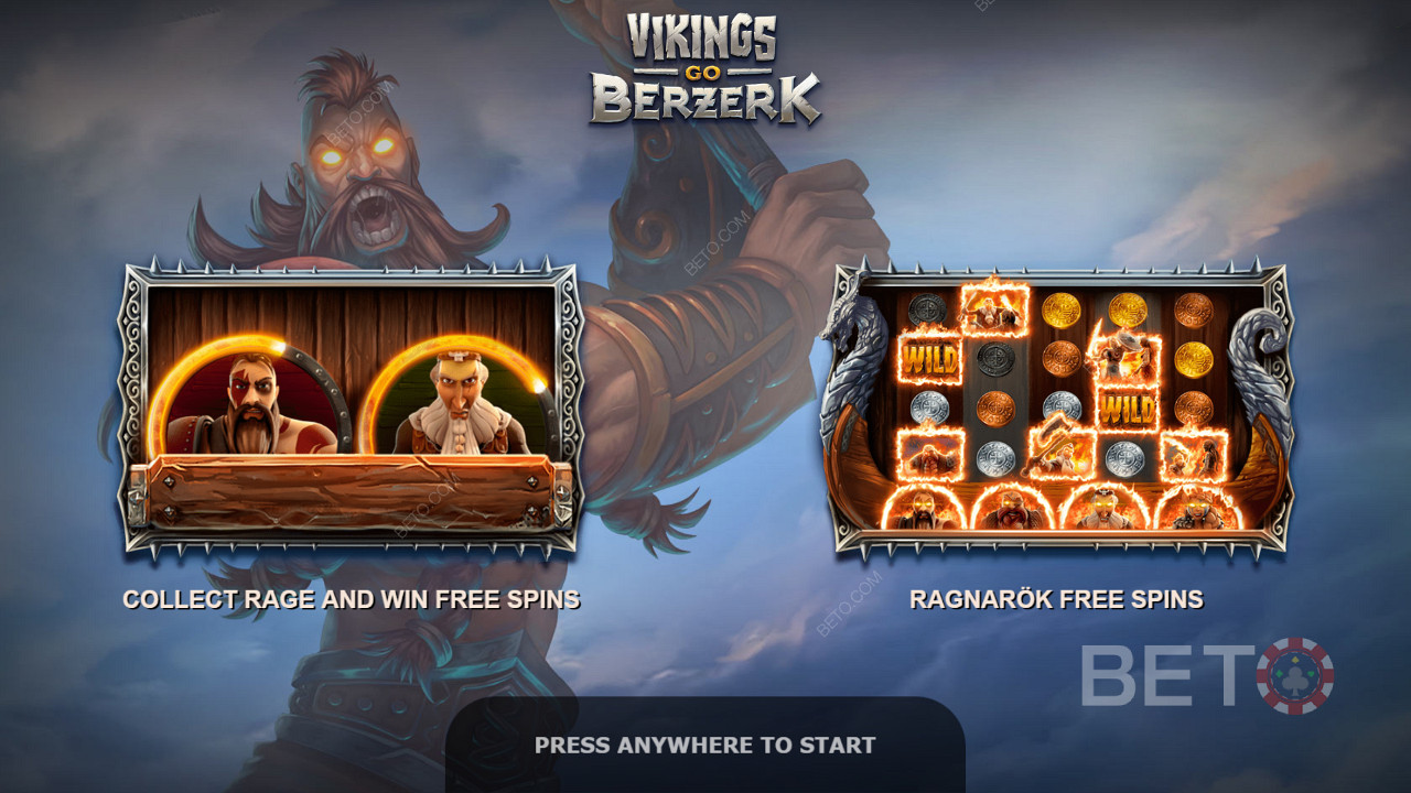 The Viking Rampage feature grants 7 Free Spins and a bonus Viking icon