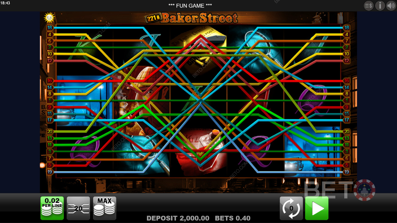 Deposit as little as 1c to play 221B Baker Street and score 1,000x cash wins