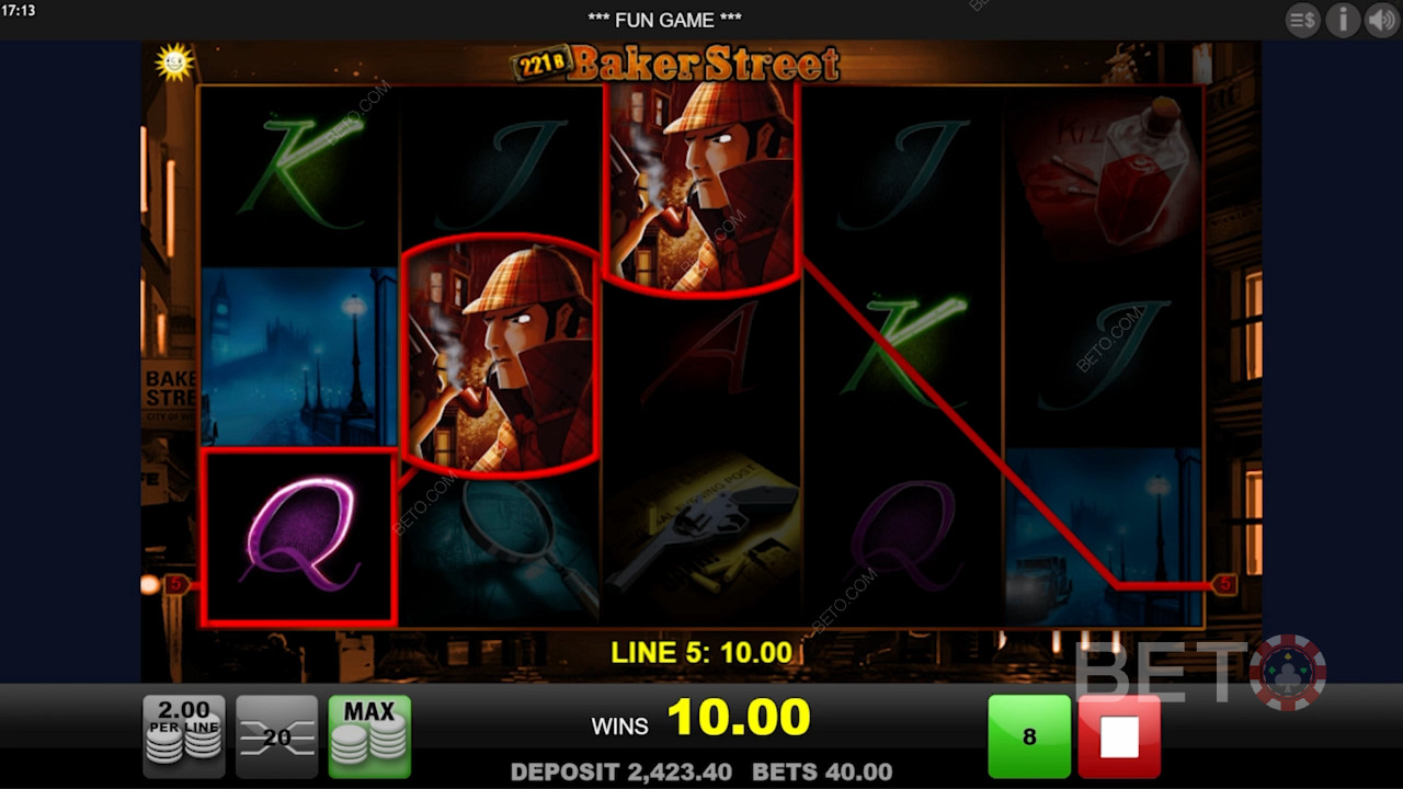 Crack cases and win big in the new 221B Baker Street pokie