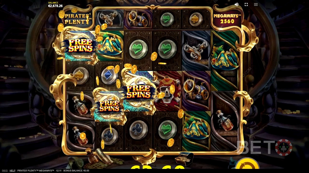 Snag free spins by landing 3 or more Scatters