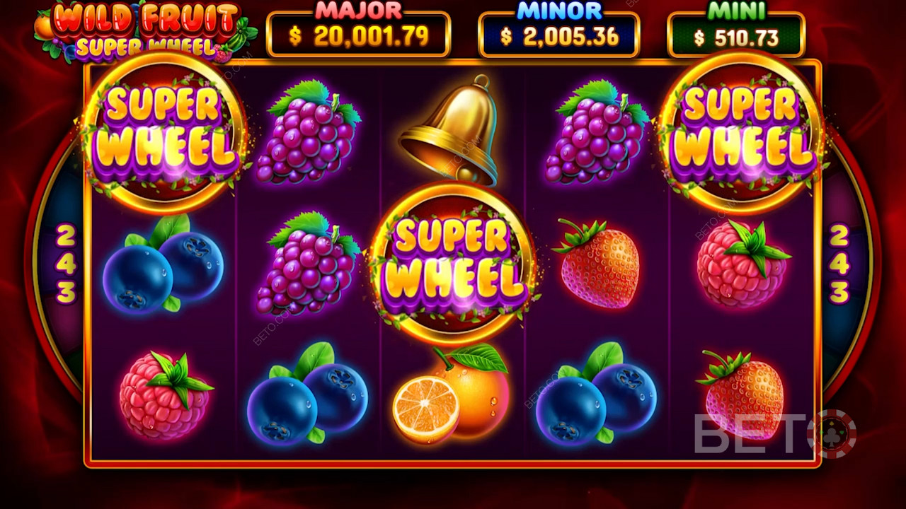 Snag the Scatter symbols to spin the Super wheel