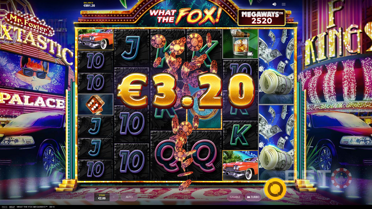 Expect fair dinkum wins in What The Fox Megaways