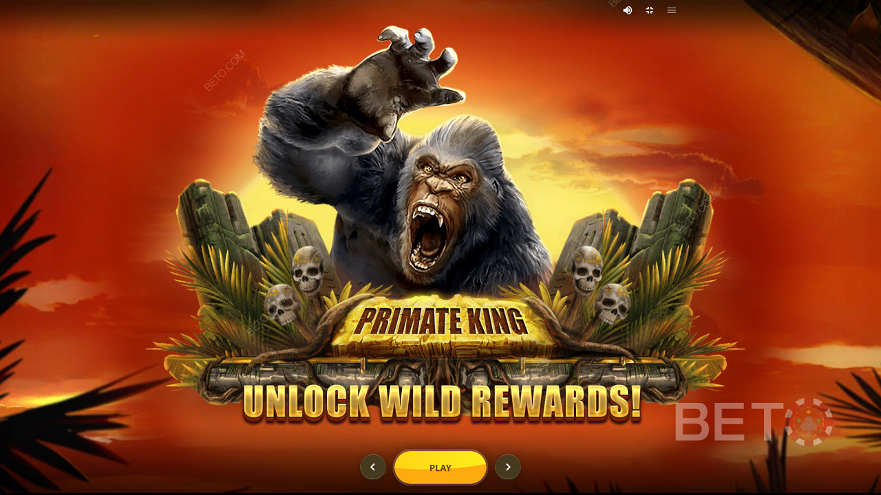 Ripper visuals in Primate King Pokie